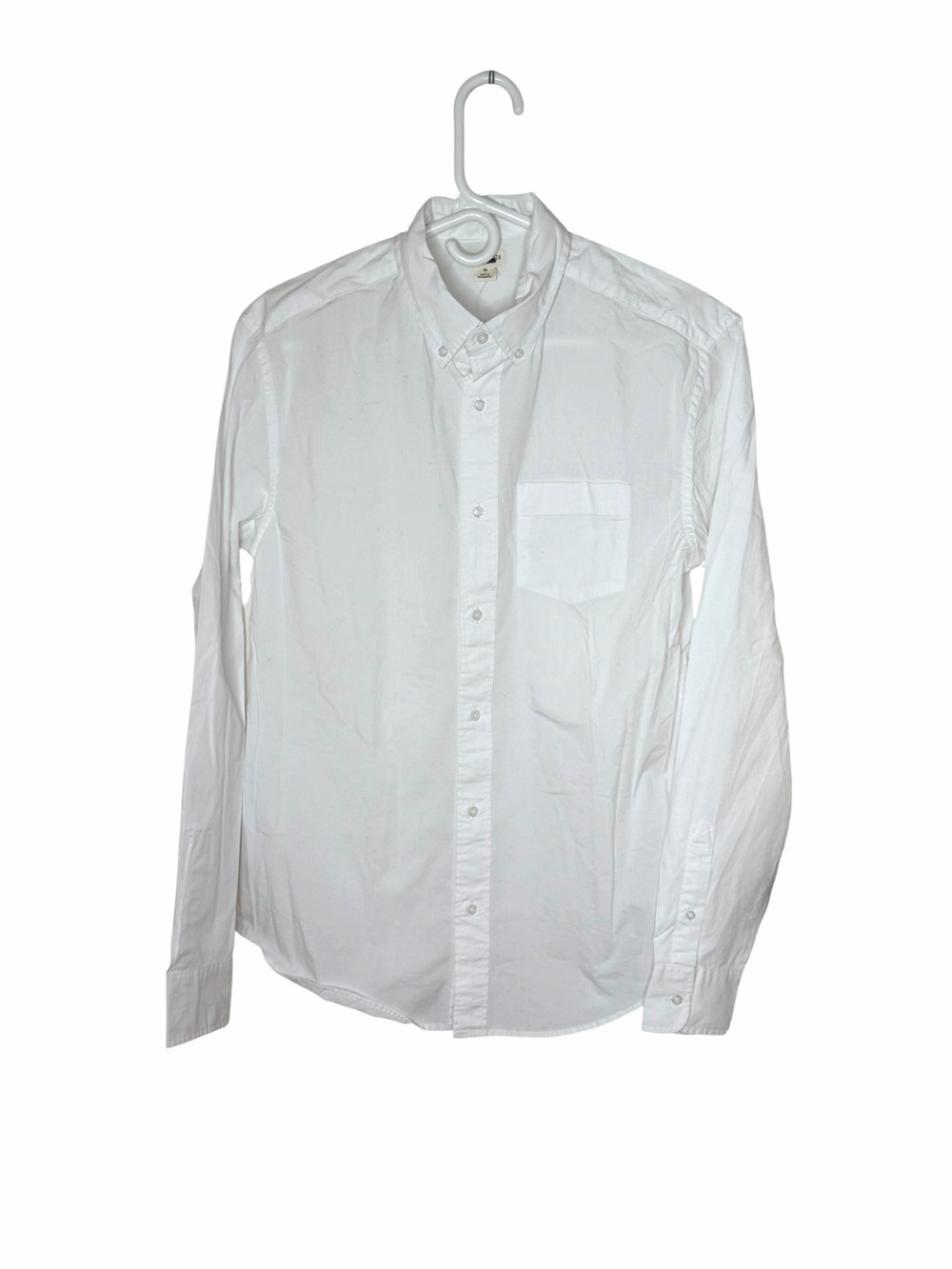 NEW J. Crew Factory Crewcuts Boys White Oxford Button Long Sleeve Shirt 16